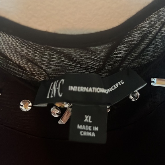 INC international concepts long sleeves top with open shoulders - Picture 5 of 8